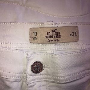 Hollister Shorts - Women’s white denim shorts size 13 Hollister Shorts - Women’s white denim shorts size 13